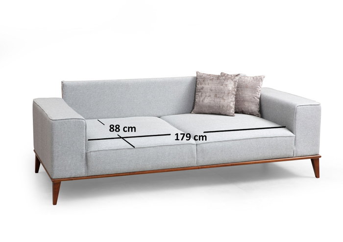 Atelier Del Sofa Montana 3 Seater Sofá Cama Gris 223cm